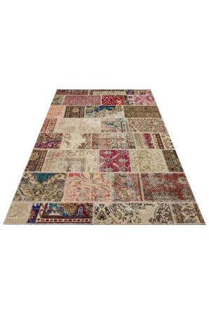 Eşsiz Güzelliğe Sahip Patchwork Halı 160 X 230 Cm 6268