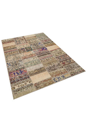 Eşsiz Güzelliğe Sahip Patchwork Halı 160 X 230 Cm 6286