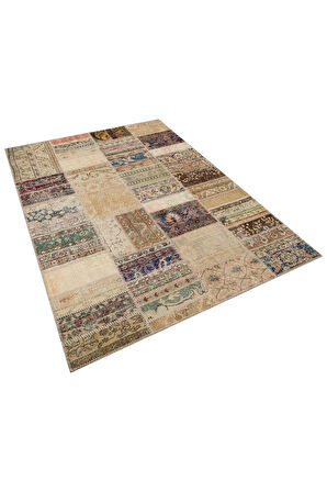 Her Bir Detayı Özenle Hazırlanan Patchwork Halı 160x230 Cm - 6305