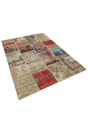 Birebir Özgünlüğü Ile Dikkat Çeken Patchwork Halı 160x230 Cm - 6308