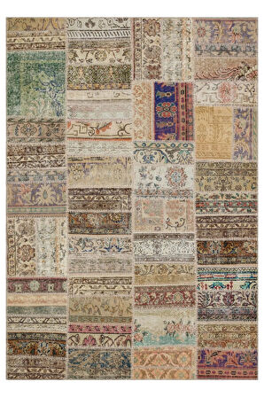 Kaliteli Ve Dayanıklı Patchwork Halı 230x160 Cm 6349