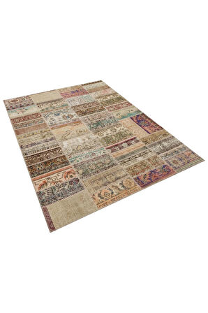Estetik Ve Çekici Patchwork Halı 230x160 Cm 6357
