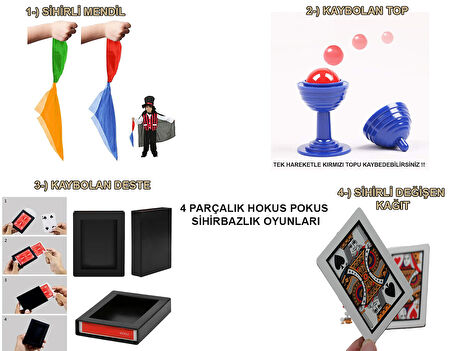 Sihirbazlık Seti – Hokus Pokus Sihirli Numara Seti