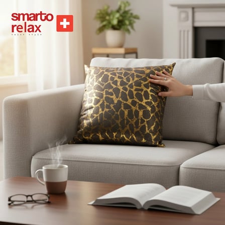 Smarto Relax Tekli Antibakteriyel Desenli Dekoratif İçi Dolgulu Kırlent 45x45 cm