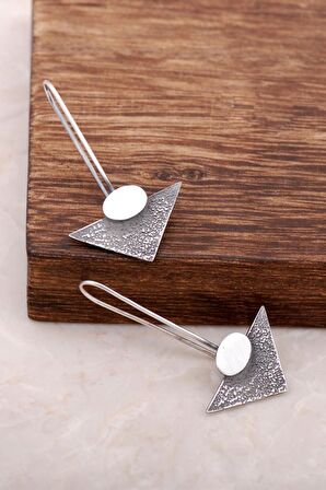 Laben Tasarım Elişi Gümüş Küpe 4043