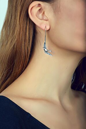 Stratejik Düşünce Enstitüsü Yayınları Güvercin Tasarım Elişi Gümüş Küpe 2602