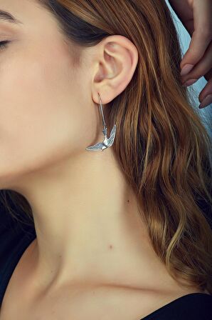 Stratejik Düşünce Enstitüsü Yayınları Güvercin Tasarım Elişi Gümüş Küpe 2602