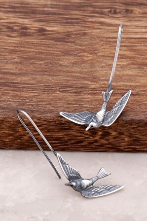 Stratejik Düşünce Enstitüsü Yayınları Güvercin Tasarım Elişi Gümüş Küpe 2602