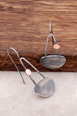 Niks Elişi Tasarım Gümüş Küpe 2600