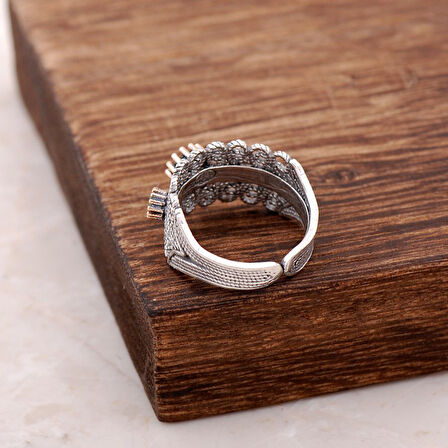 Telkari İşlemeli Gümüş Yüzük 2522