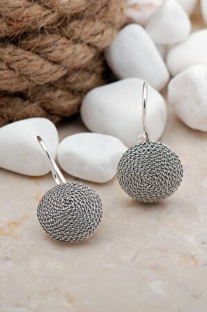 Tel Burma Telkari Gümüş Küpe 2540