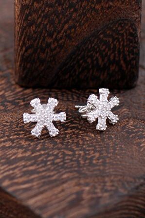 Kar Tanesi Gümüş Küpe 2300