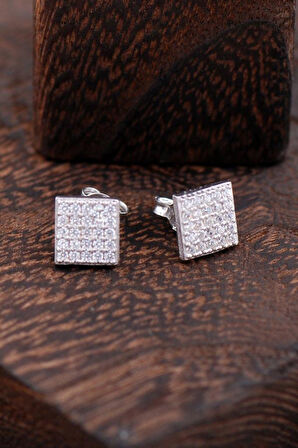 Kare Gümüş Küpe 2294