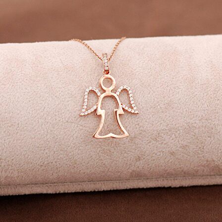 Melek Kolye Rose Gümüş 3646