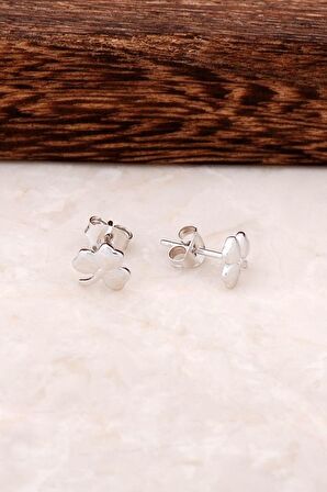 Yonca Tasarım Elişi Gümüş Küpe 4332