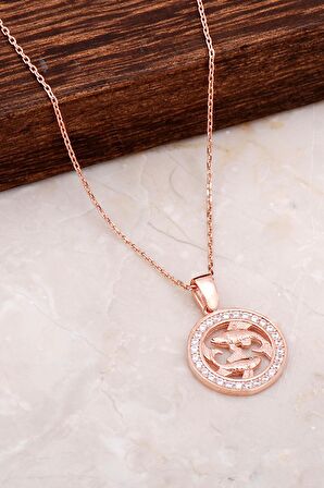 Balık Burcu Rose Gümüş Kolye 6684