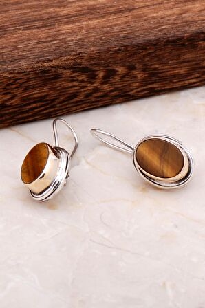 Kaplangözü El Yapımı Tasarım Gümüş Küpe 4887