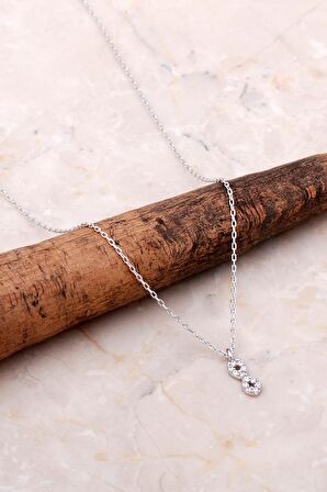 Rose Gümüş Mini Sonsuzluk Kolye 6998