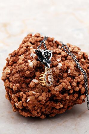 Pırlanta Model Tektaş Elişi Gümüş Kolye 7300