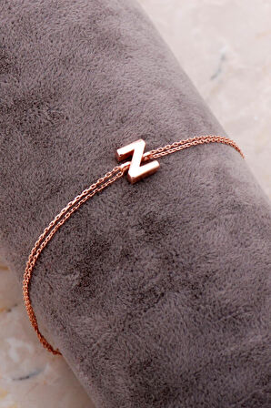 Z Harfi Rose Gümüş Bileklik 4261
