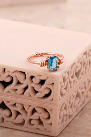 Akua Marin Rose Gümüş Yüzük 5773