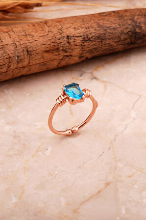 Akua Marin Rose Gümüş Yüzük 5773