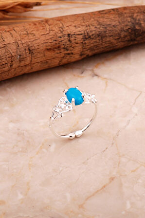 Firuze Tasarım Gümüş Yüzük 5786