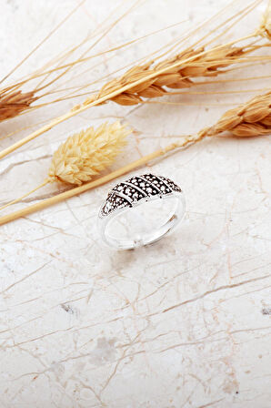 Taşsız Ayarlanabilir Gümüş Yüzük 5984