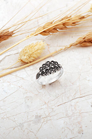 Taşsız Tasarım Ayarlanabilir Gümüş Yüzük 5985