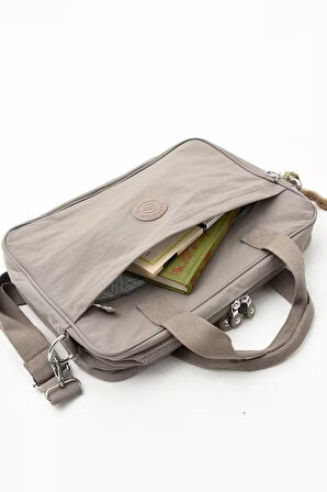 Unisex Klinkır Siyah Renkli Suya Dayanıklı Laptop Bölmeli Çapraz-el Askılı Evrak Ve Laptop Çantası