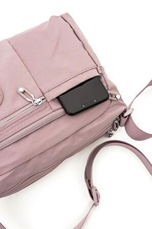 Kadın Çok Gözlü Suya Dayanıklı Paraşüt Kumaş Ayarlanabilir Çapraz Askılı Omuz Çantası