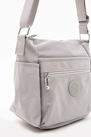 Kadın Çok Gözlü Suya Dayanıklı Paraşüt Kumaş Ayarlanabilir Çapraz Askılı Omuz Çantası