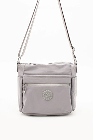 Kadın Çok Gözlü Suya Dayanıklı Paraşüt Kumaş Ayarlanabilir Çapraz Askılı Omuz Çantası