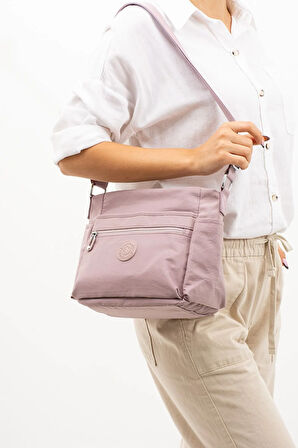 Kadın Çok Gözlü Suya Dayanıklı Paraşüt Kumaş Ayarlanabilir Çapraz Askılı Omuz Çantası