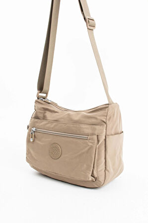 Kadın Çok Gözlü Suya Dayanıklı Paraşüt Kumaş Ayarlanabilir Çapraz Askılı Omuz Çantası