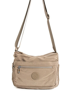 Kadın Çok Gözlü Suya Dayanıklı Paraşüt Kumaş Ayarlanabilir Çapraz Askılı Omuz Çantası