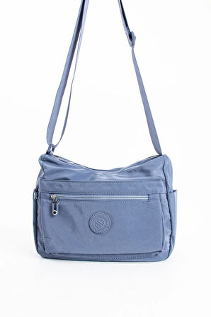 Kadın Çok Gözlü Suya Dayanıklı Paraşüt Kumaş Ayarlanabilir Çapraz Askılı Omuz Çantası