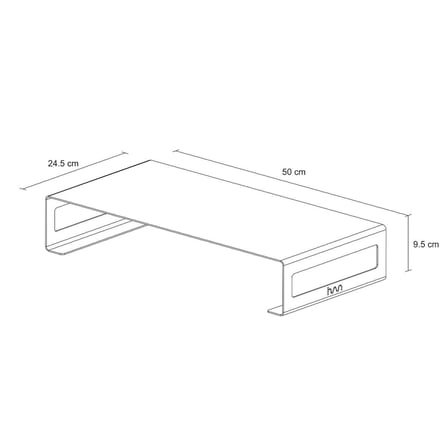 HANSDO MONİTÖR STANDI – LAPTOP STANDI – MONİTÖR YÜKSELTİCİ – METAL – SİYAH – SMS1BL