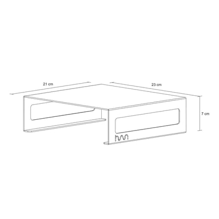 Hansdo Monitör Standı - Laptop Standı - Monitör Yükseltici - Metal - Siyah - SMS2BL