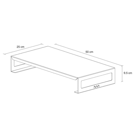 Hansdo Monitör Standı - Laptop Standı - Monitör Yükseltici - Metal - Siyah - SMS3BL