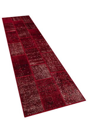 Patchwork Eskitme El Dokuma Halı 80 X 300 Cm 5942