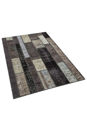 Klasik Modern Patchwork Eskitme Halı 120 X 180 cm 5998