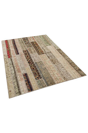 Klasik Modern Patchwork Eskitme Halı 160 X 230 Cm 6000