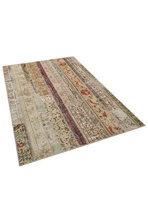 Klasik Modern Patchwork Eskitme Halı 160 X 230 cm 6003