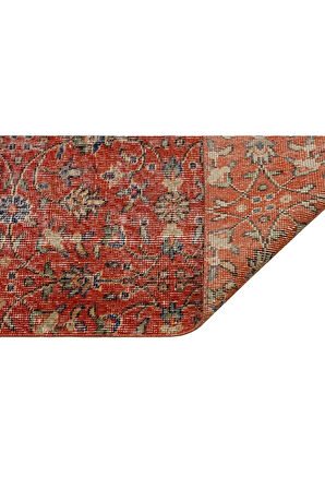 Eşsiz Anadolu Vintage Eskitme El Dokuma Halı 155 X 270 Cm 9115