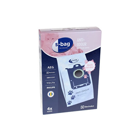 Electrolux | S-Bag Anti-Odour Koku Önleyici Toz Torbası 4'lü - E203S