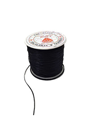 LİFLİ ESNEK SİYAH MİSİNA İP (30 METRE)