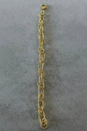 Sertifikalı 316L Çelik Rope Dokulu Zincir Tasarımlı Kadın Bileklik
