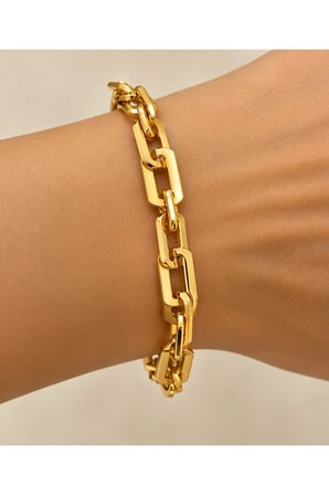 Sertifikalı 316L Çelik Prestige Gurmet Gold Bileklik
