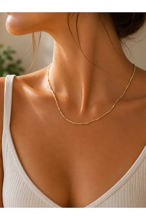 Sertifikalı 316L Çelik Metal Top Detaylı Örgü Zincir Uzun Kadın Kolye